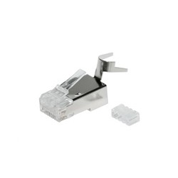 Solarix Konektor RJ45 CAT6A STP 8p8c stíněný skládaný na drát - po 10 kusech