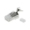 Solarix Konektor RJ45 CAT6A STP 8p8c stíněný skládaný na drát - po 10 kusech
