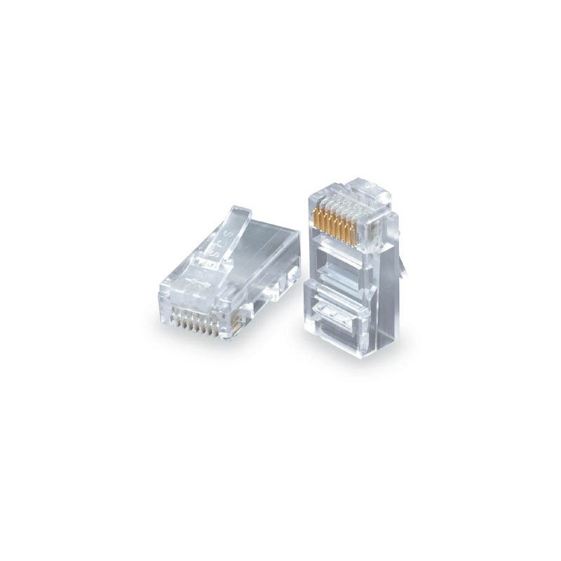 Solarix Konektor RJ45 CAT5E UTP 8p8c nestíněný neskládaný na drát / 100 ks