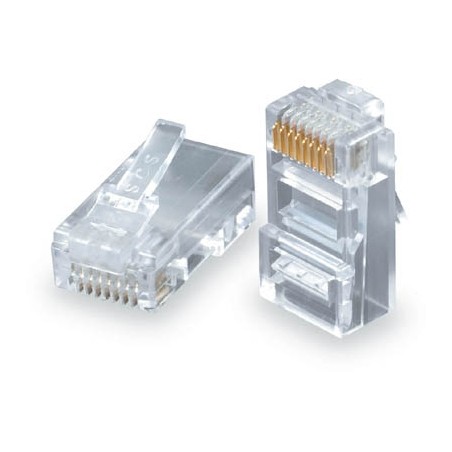 Solarix Konektor RJ45 CAT5E UTP 8p8c nestíněný neskládaný na drát / 100 ks