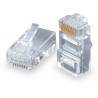 Solarix Konektor RJ45 CAT5E UTP 8p8c nestíněný neskládaný na drát / 100 ks