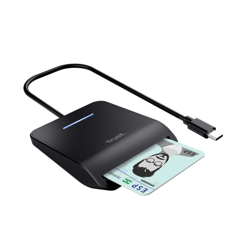 TRUST čtečka karet PRIMO (DNI, smartcard), externí, USB-C