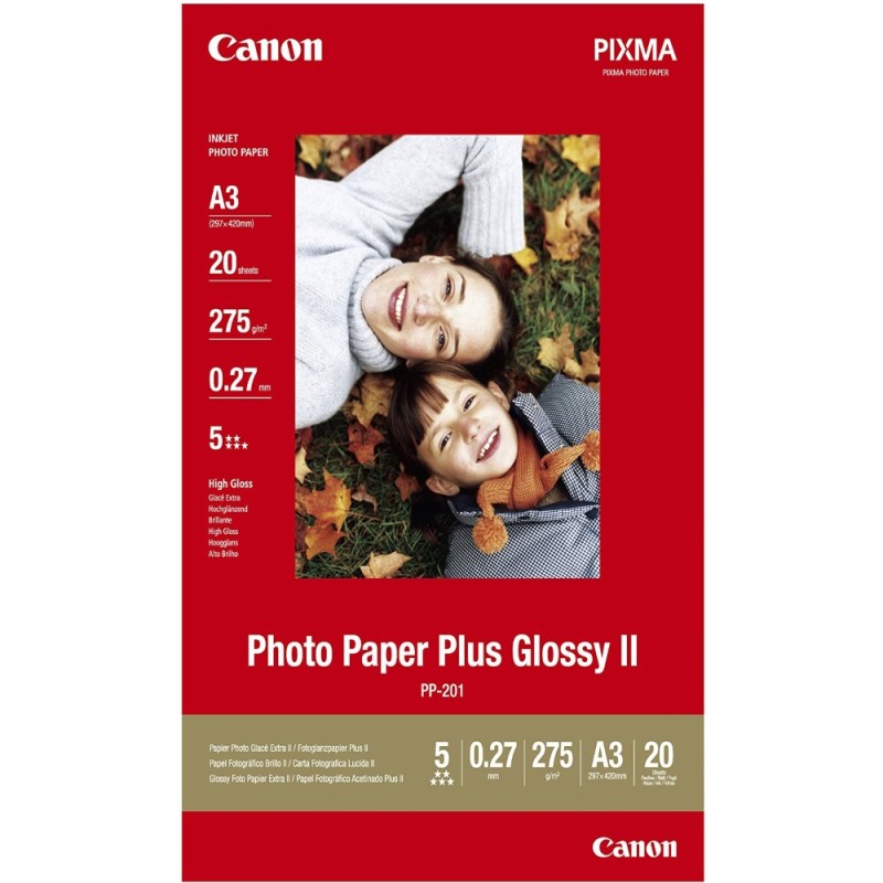 Canon fotopapír lesklý PP-201 A3, 20ks,275g/m