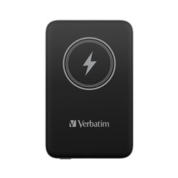VERBATIM Powerbanka Charge 'n' Go, Magnetická, 10000 mAh, USB-C, Černá