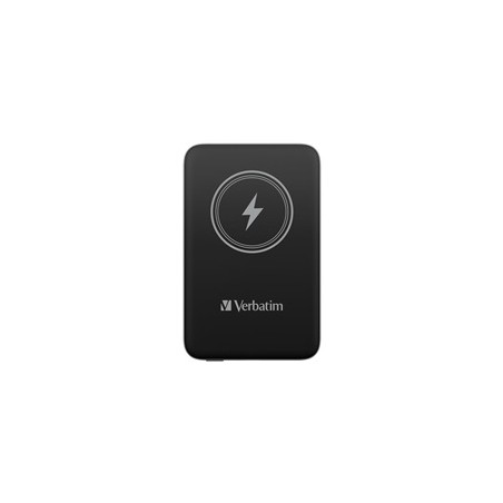 VERBATIM Powerbanka Charge 'n' Go, Magnetická, 10000 mAh, USB-C, Černá