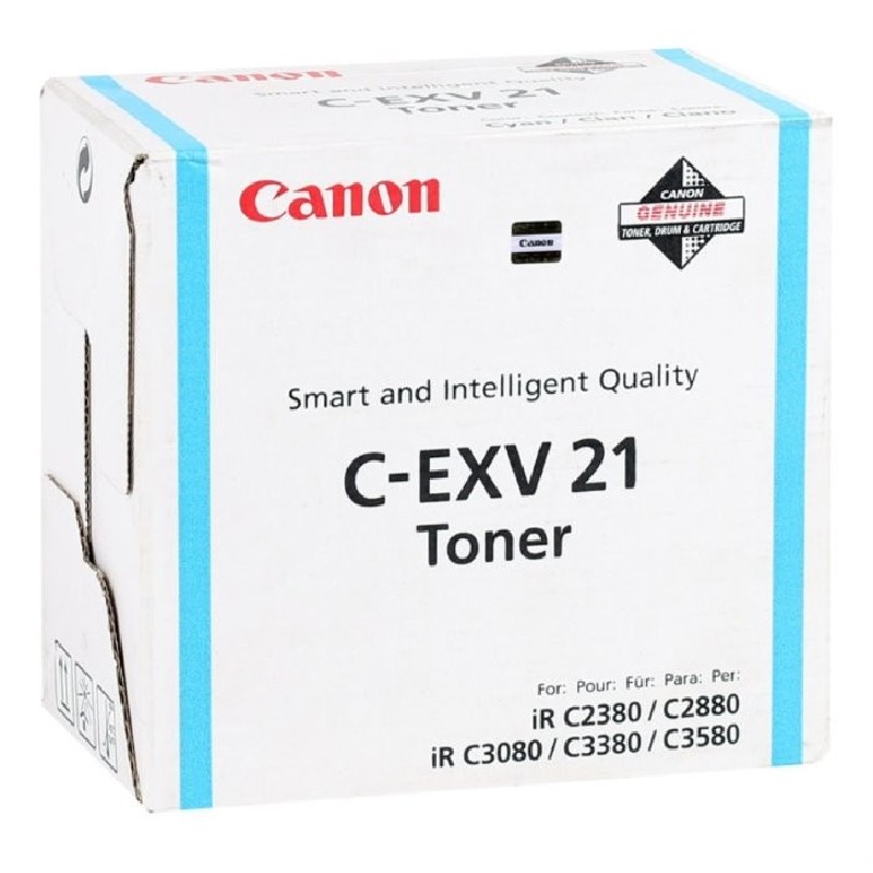 Canon originální toner C-EXV21 C, 0453B002, cyan, 14000str., 260g