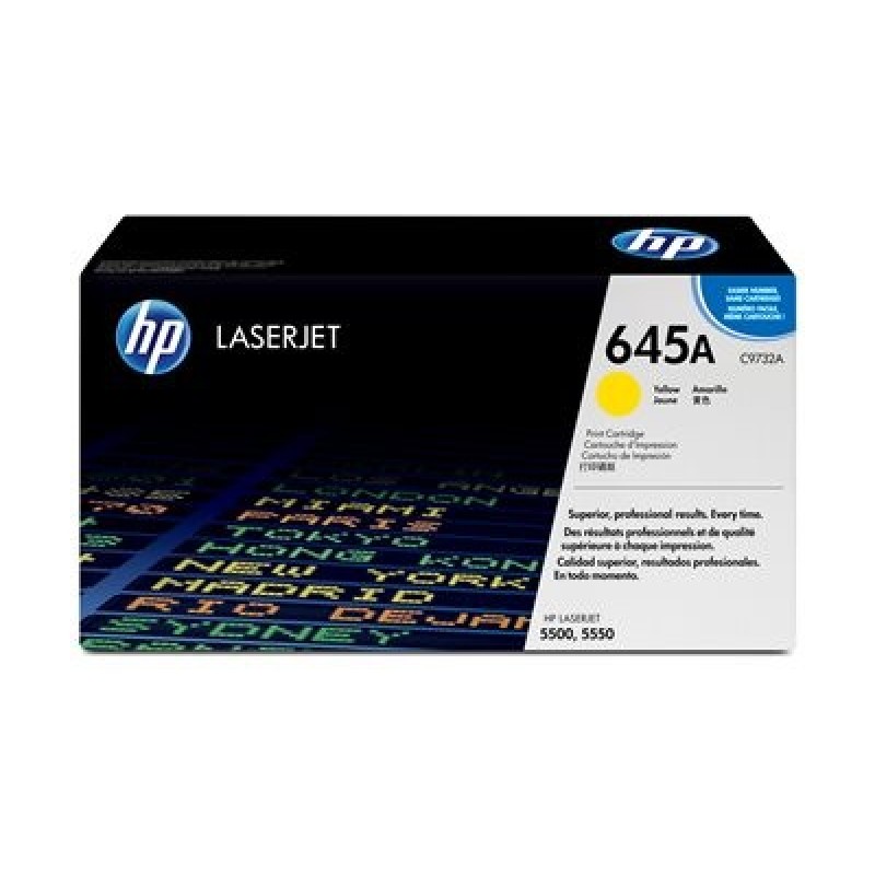 HP 645A Yellow LJ Toner Cart, C9732A (12,000 pages)