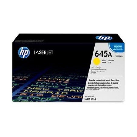 HP 645A Yellow LJ Toner Cart, C9732A (12,000 pages)