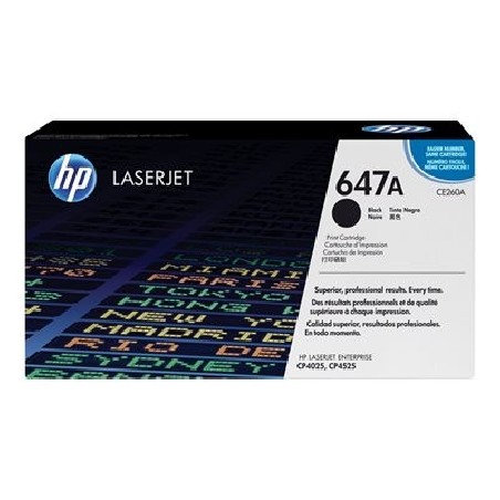 HP originální toner CE260A, HP 647A, black, 8500str.