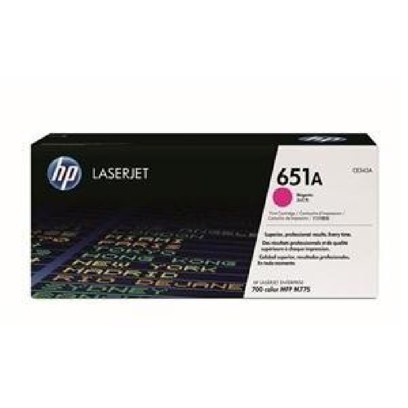 HP 651A Magenta LJ Toner Cart, CE343A (16,000 pages)