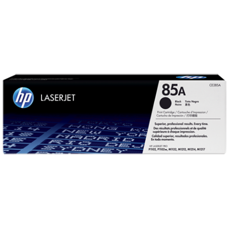 HP 85A Black LJ Toner Cart, CE285A (1,600 pages)