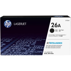 HP 26A Black LJ Toner Cart, CF226A (3,100 pages)