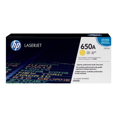 HP originální toner CE272A, HP 650A, yellow, 15000str.