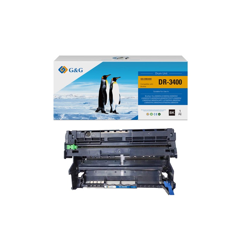 G&G kompatibilní válec s DR3400, black, 30000str.