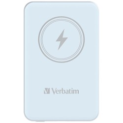 VERBATIM Powerbanka Charge 'n' Go, Magnetická, 5000 mAh, USB-C, Modrá