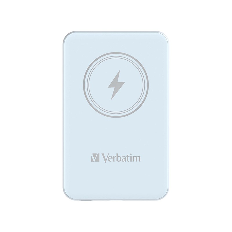 VERBATIM Powerbanka Charge 'n' Go, Magnetická, 5000 mAh, USB-C, Modrá