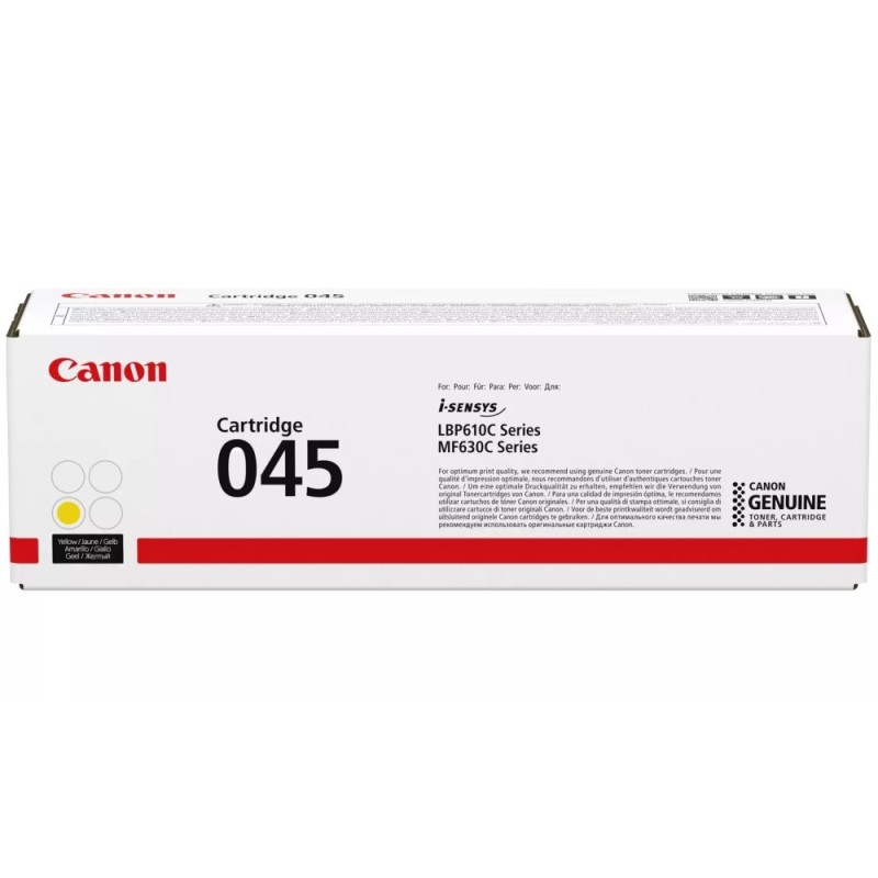 Canon TONER CRG-045 Y žlutá pro i-SENSYS LBP611Cn, LBP613Cdw, MF631Cn, MF633Cdw, MF635Cx (1300 str.)