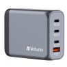 VERBATIM GaN Nabíječka do sítě GNC-100, 100W, 3x USB-C, 1x USB