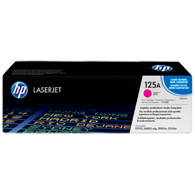 HP 125A Magenta LJ Toner Cart, CB543A (1,400 pages)