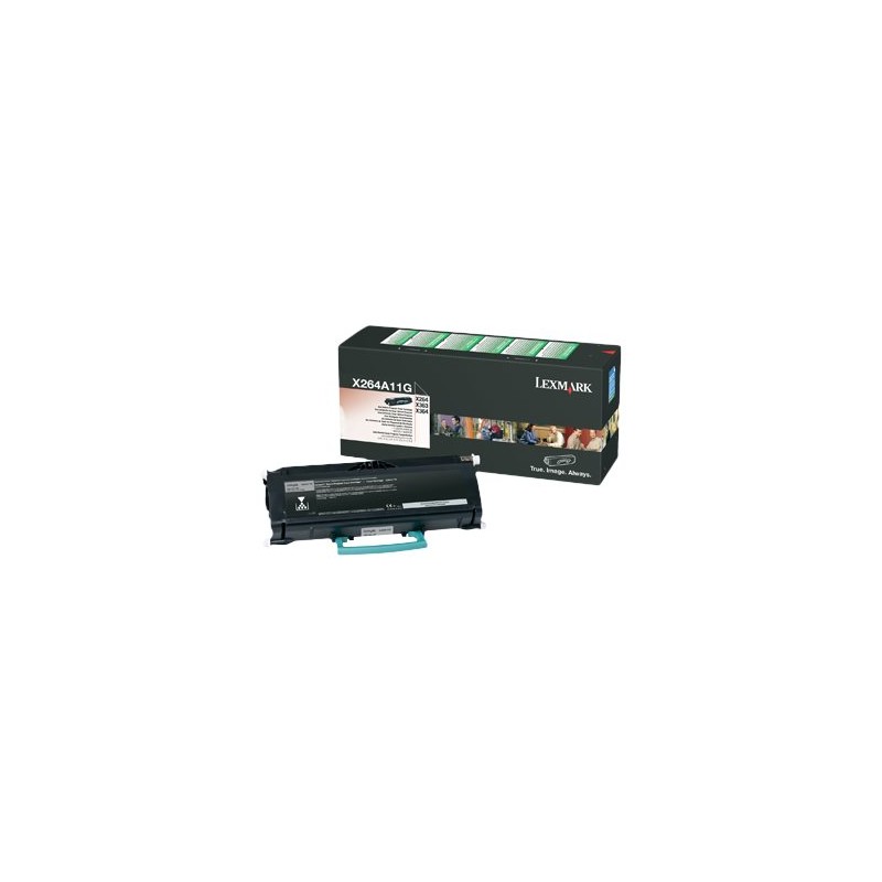 Lexmark originální toner X264A11G, black, 3500str., return
