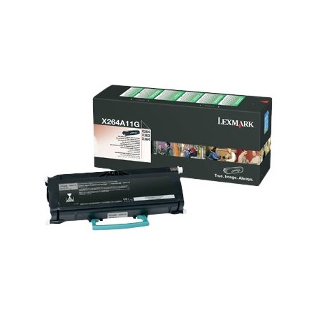 Lexmark originální toner X264A11G, black, 3500str., return
