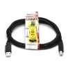 Logo USB kabel (2.0), USB A samec - USB B samec, 3m, černý 10219