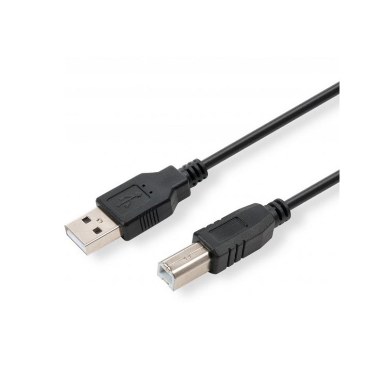 Logo USB kabel (2.0), USB A samec - USB B samec, 1.8m, černý