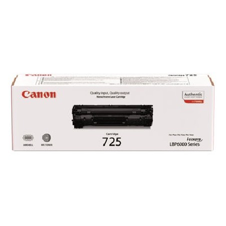 Canon TONER CRG-725 černý pro i-Sensys LBP a i-Sensys MF 3010 a 6000 (1 600 str.)