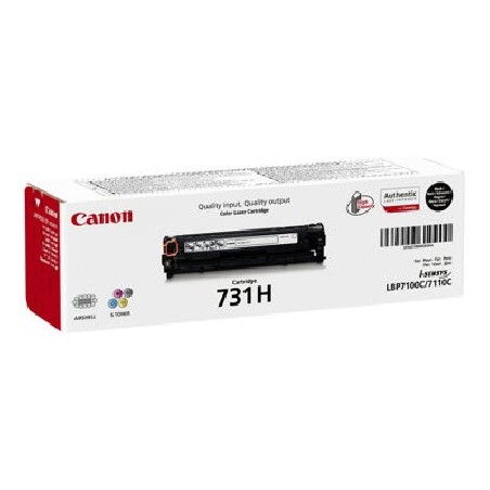 Canon TONER CRG-731H BK černá pro i-SENSYS LBP7100Cn, LBP7110Cw, MF623Cn, MF628Cw, MF8230Cn, MF8280Cw (2 400 str.)