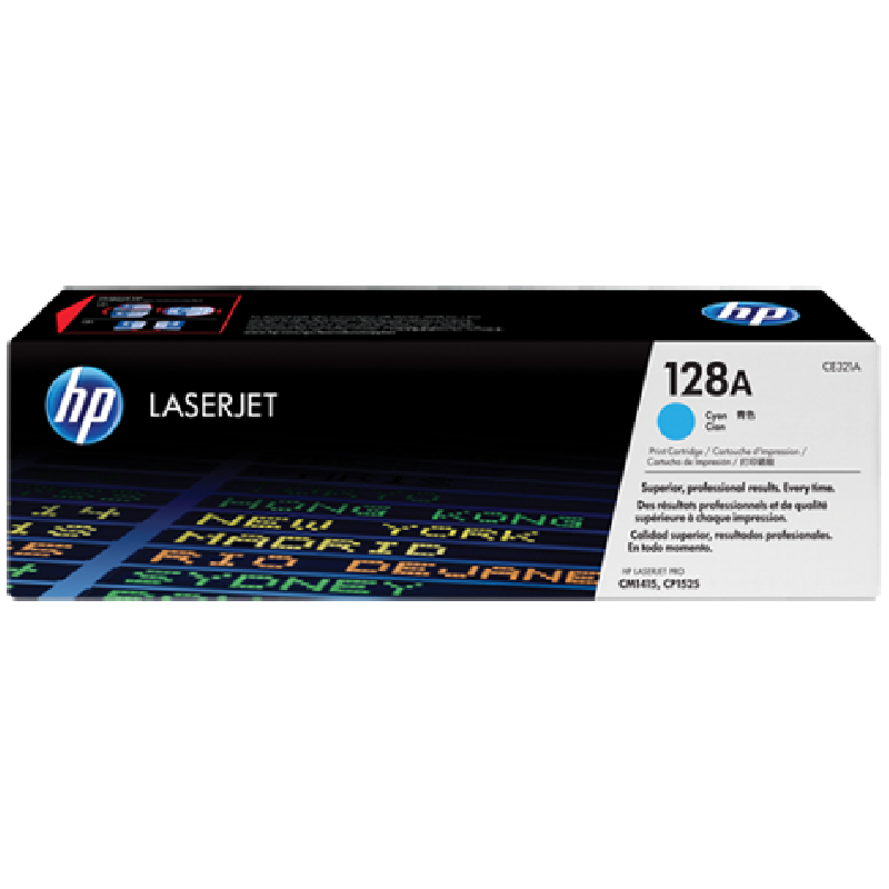 HP originální toner CE321A, HP 128A, cyan, 1300str.