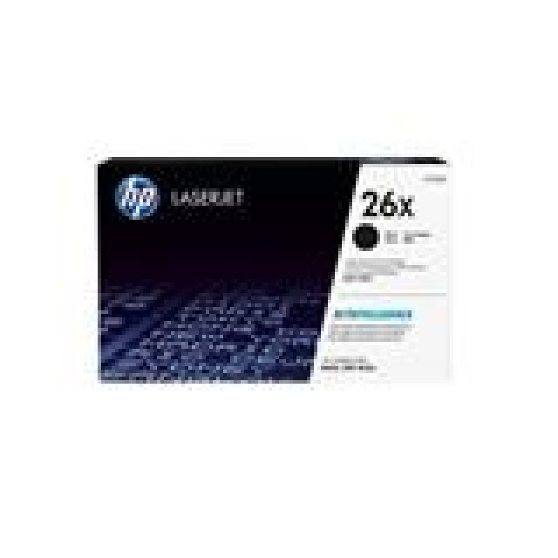 HP 26X Black LJ Toner Cart, CF226X (9,000 pages)