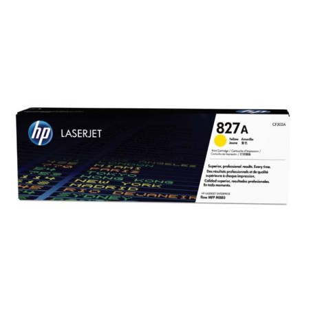 HP 827A Yellow LJ Toner Cart, CF302A (32,000 pages)