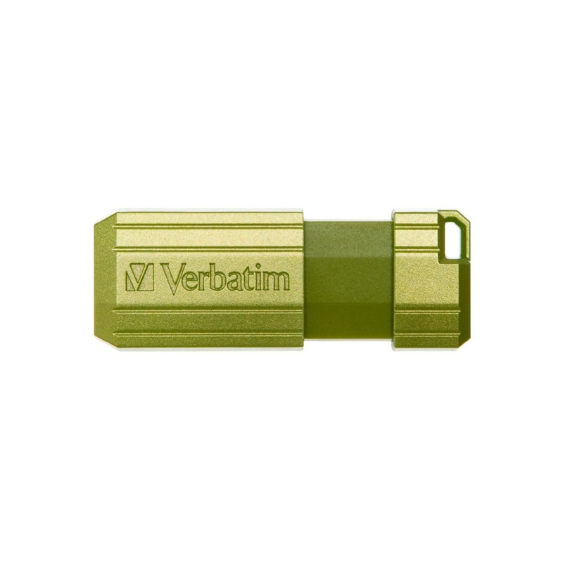 Verbatim USB flash disk, USB 2.0, 32GB, Store,N,Go PinStripe, zelený, 49958, pro archivaci dat