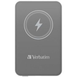 VERBATIM Powerbanka Charge 'n' Go, Magnetická, 5000 mAh, USB-C, Šedá
