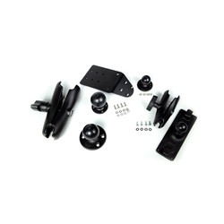 VM2 RAM mount kit for keyboard & computer, round base, medium arm, 8.5 inch (215 mm), ball for vehicle dock rear, keyboard mount