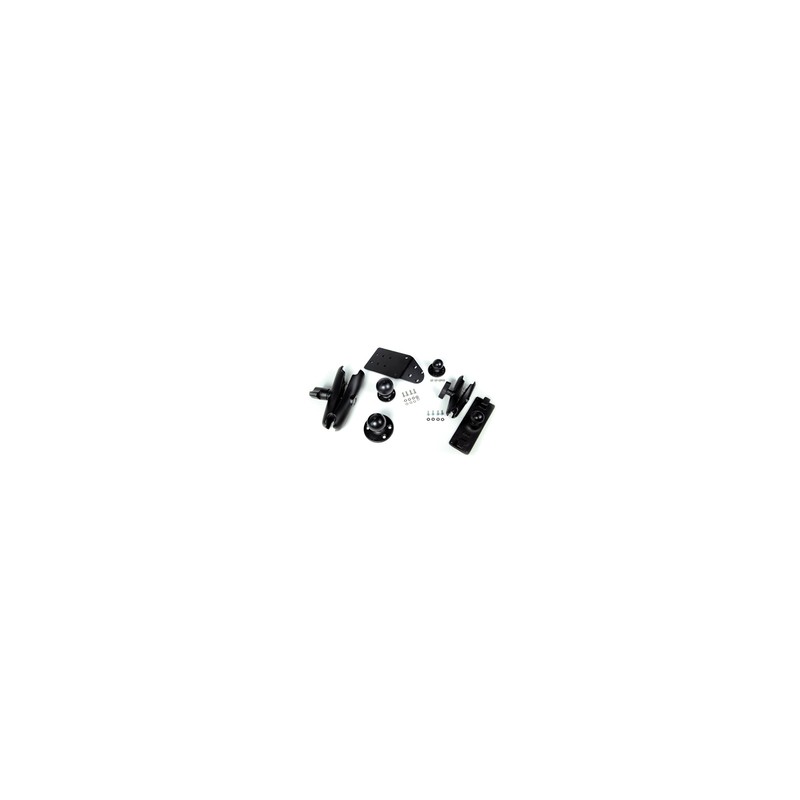 VM2 RAM mount kit for keyboard & computer, round base, medium arm, 8.5 inch (215 mm), ball for vehicle dock rear, keyboard mount
