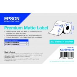 Epson Premium Matte Label Die Cutroll/210MMX297MM 200 Labels
