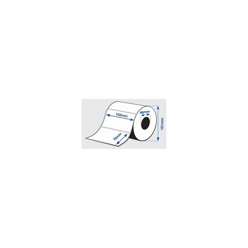 Premium Matte Label - Die-cut Roll: 102mm x 76mm, 440 labels