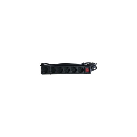 Mcab Socket Strip 6S PVC 1.5M BK Eco/16A/3680W