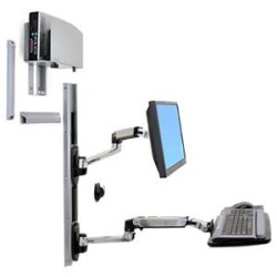 LX WALLMOUNT SYSTEM W/CPU HOLD/MED SILV CPU HOLD 32IN 2.3-11KG