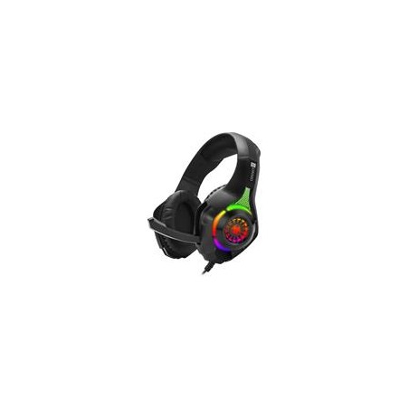 CONNECT IT BIOHAZARD RGB herní sluchátka s mikrofonem, 1xJack+USB, ČERNÁ