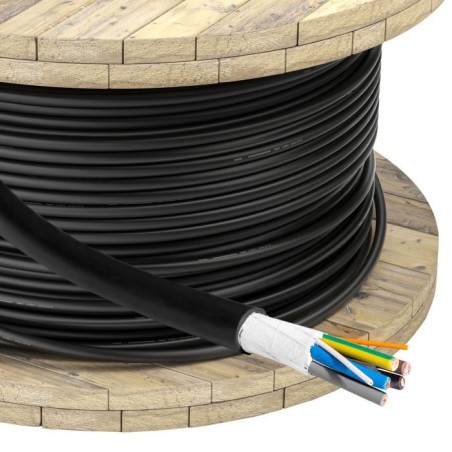 Akyga Napájecí kabel EV CU 5x6mm2 + 2x0,75mm2 3-fázový 32A 450/750V, metráž