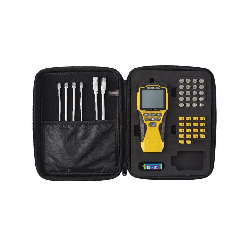 KLEIN TOOLS - VDV Scout® Pro 3 Tester Kit Locator (PoE) - 18x RJ45, 18x F-konektor