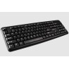CANYON klasická USB klávesnice, omývatelná, černá, RU layout/Cyrilice, černá