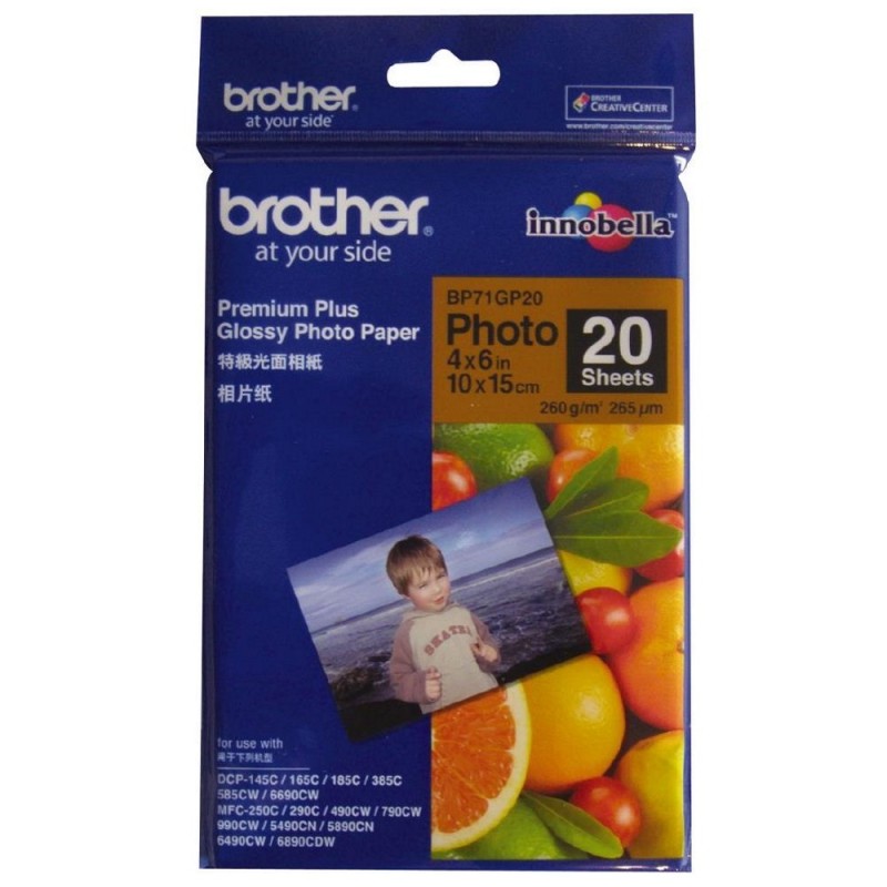 BP71GP20, 20 listů, 10x15cm Premium Glossy,260g