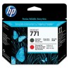 HP PRINT Head NO 771/Matt-Black Chromatic Red Designj