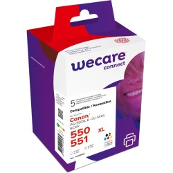 WECARE ARMOR ink sada kompatibilní s Canon PGI550BKXL+CLI551XL, CMYK