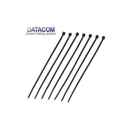 DATACOM Stahovací páska (4.8x200) černá 100ks