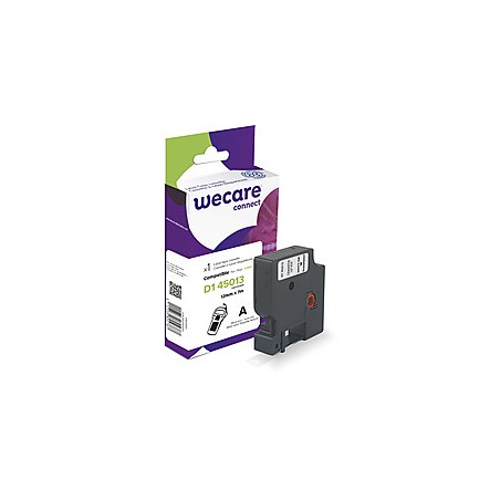 WECARE ARMOR páska kompatibilní s DYMO S0720530,White/Transparent, 12mm*7m