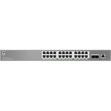 Grandstream GWN7803PL Pro L2++ Managed switch, 24 portů, PoE+, SFP+